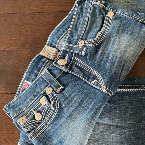 Women’s True Religion Light Blue Billy Straight Leg Jeans 27 - Picture 2 of 4